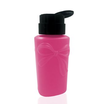 Bottiglia a pompa con fiocco Pink
