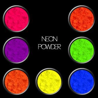 Kit of 7 neon pigments