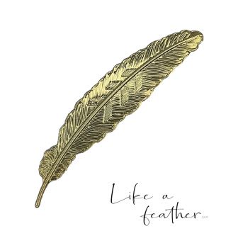 Like a feather – Présentoir Nailart – Light Gold