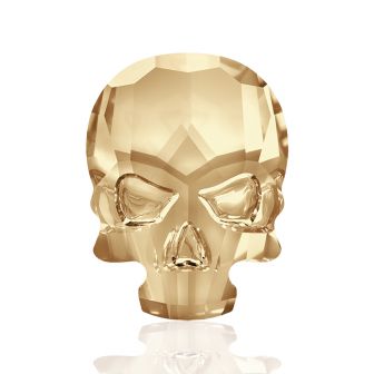 Swarovski Skull Head - GOLD SHADOW